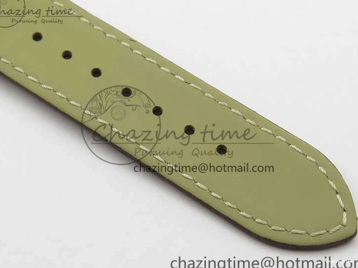 0110 Affordable De Ville Prestige Real PR SS ZF 1:1  Best Edition White Dial YG Markers Brown Leather Strap MIYOTA 7899